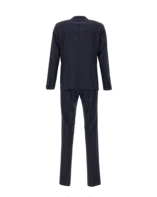 Tagliatore Blue Wool And Cashmere Suit for men