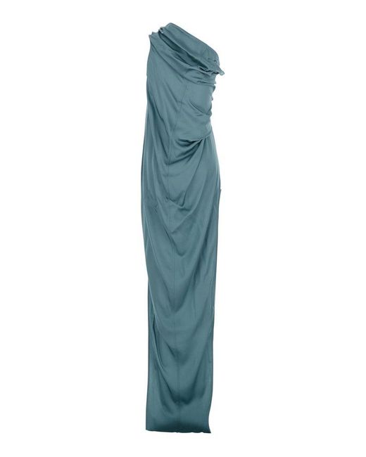 Rick Owens Blue Athena Arrowhead' Light Long Dress