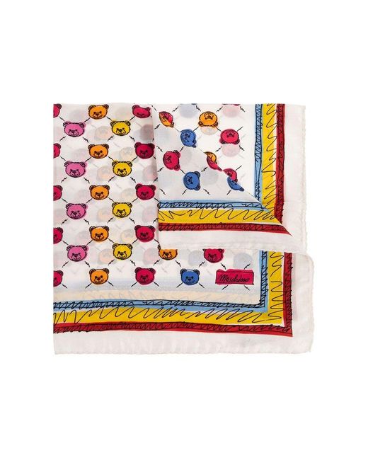 Moschino Multicolor Silk Pocket Square, for men