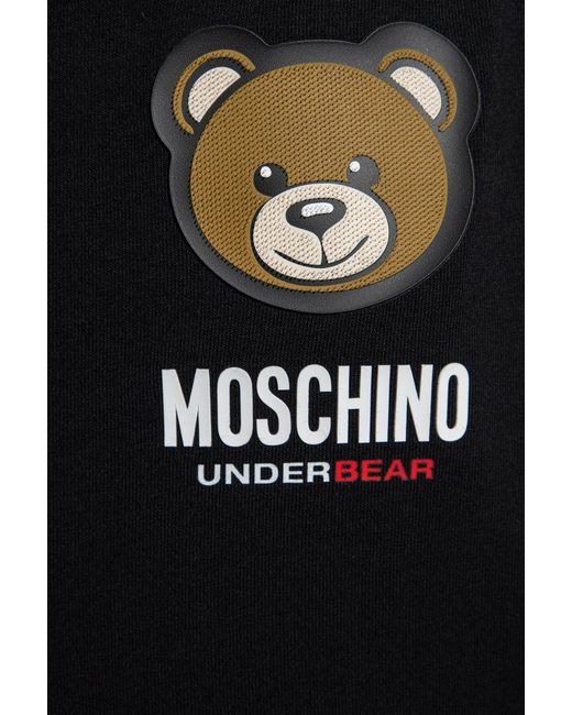 Moschino Blue Sweatpants With Logo for men