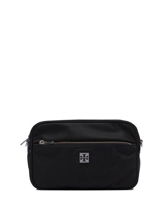 Tory Burch Black Virginia Zipped Shoulder Bag