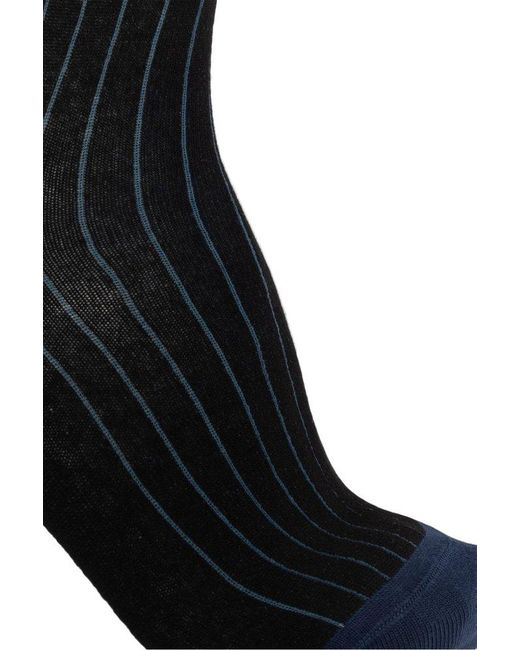 Etro Black Cotton Socks, for men