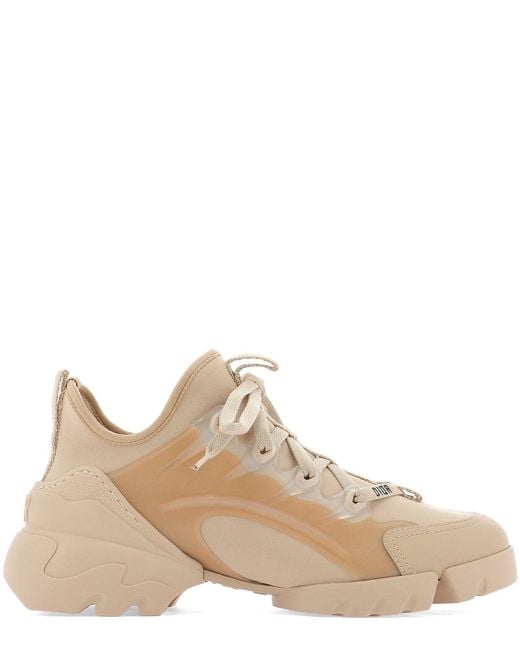 Dior D-connect Sneakers in Natural | Lyst