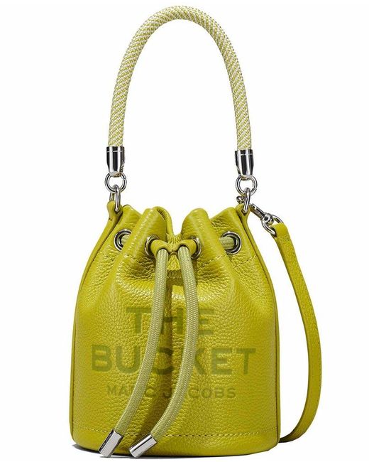Marc Jacobs Logo Embossed Bucket Bag in Green Lyst Canada