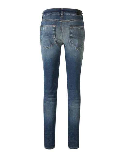 Amiri Blue Straight Cotton Jeans for men