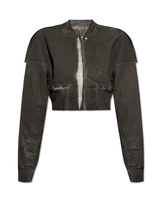Rick Owens Black Bleach-Wash Jacket