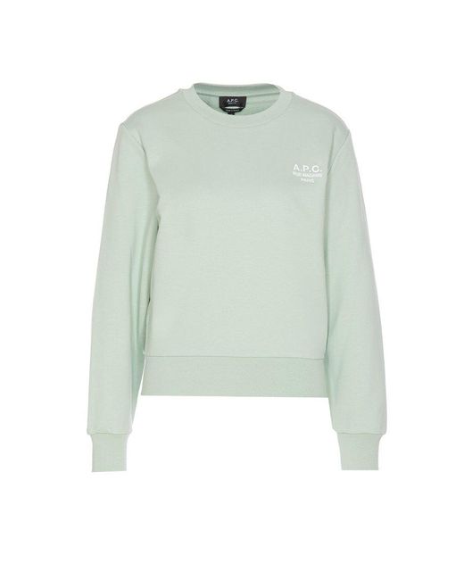 A.P.C. Green Logo Standard Sweatshirt