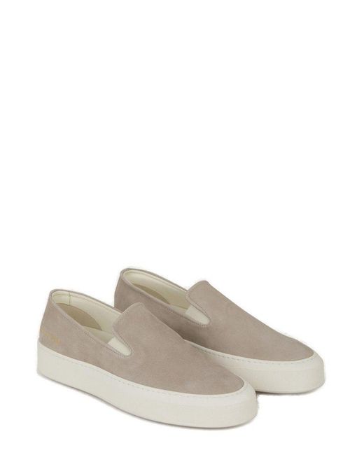 Common Projects Gray Nobuck Slip-on Loafers for men