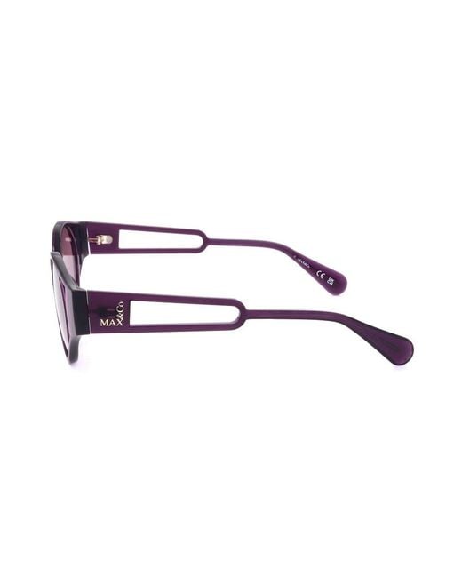 MAX&Co. Purple Round Rrame Sunglasses