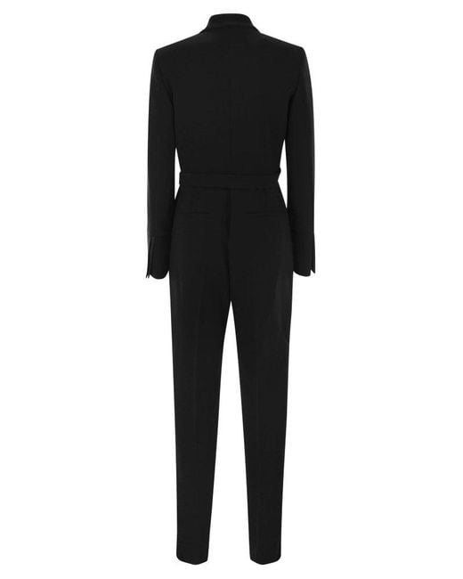 Weekend by Maxmara Black Baviera Cady Wrap Around Jumpsuit