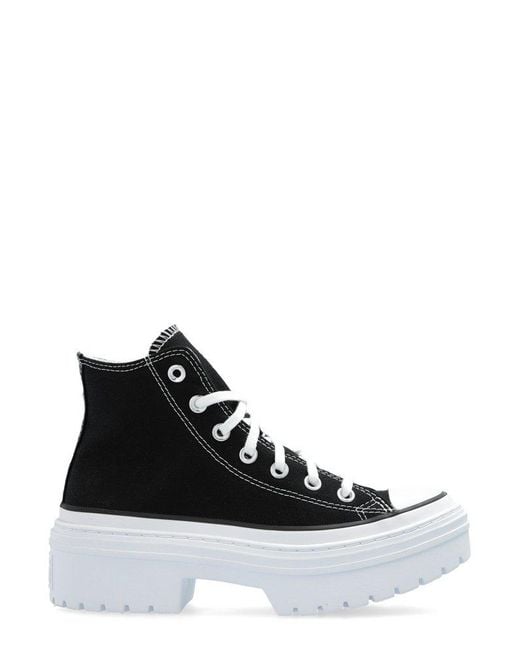 Converse Black Platform High-Top Sneakers