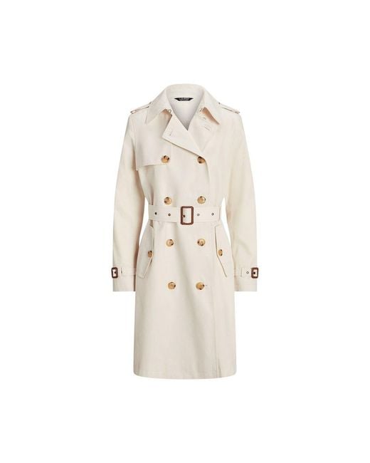 Ralph Lauren Natural Db Blt Rn38 Lined Coat