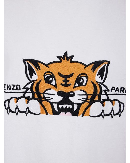 【KENZO】'Gots Happy Tiger' Tシャツ※送関込 KENZO Happy Tiger' oversized T-shirt in cotton | Men's | KENZO