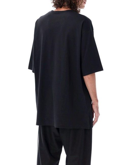 Y-3 Black Boxy Short-sleeved T-shirt for men