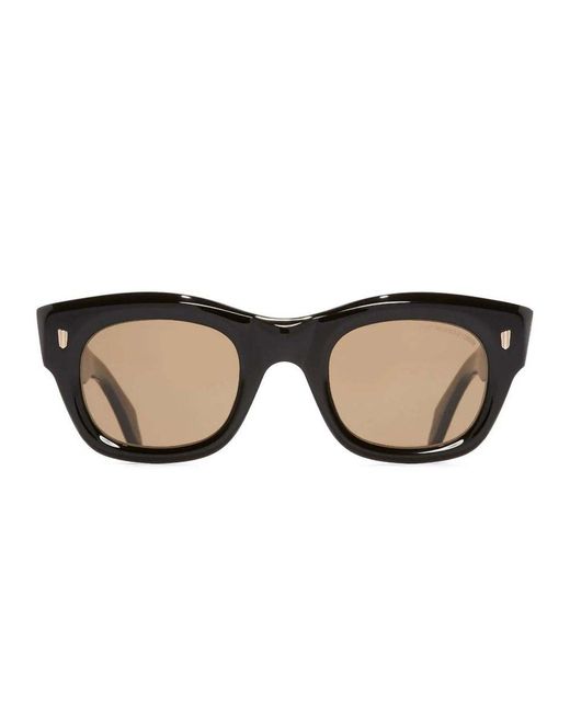 Cutler & Gross Brown Square Frame Sunglasses