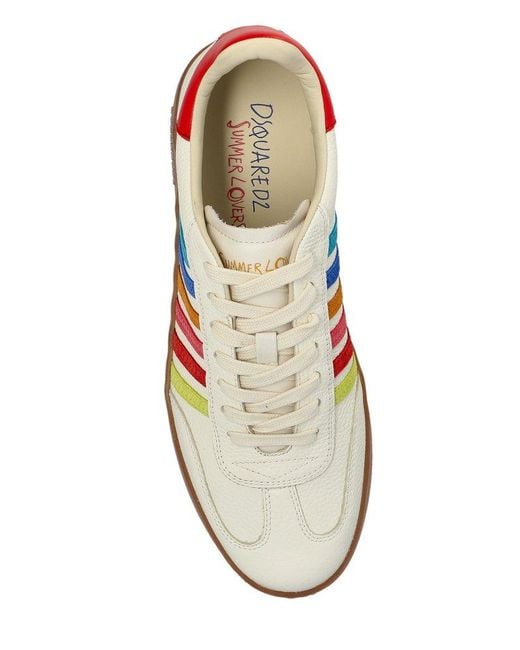 DSquared² White Summer Lovers Boxer Sneakers for men