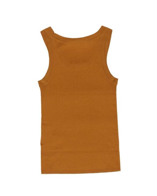 Max Mara Brown Eliadi Sleeveless Knitted Top