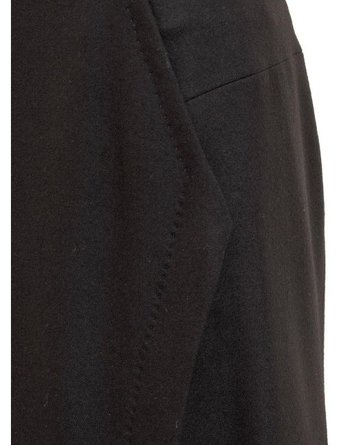 Alberta Ferretti Black Long Skirt