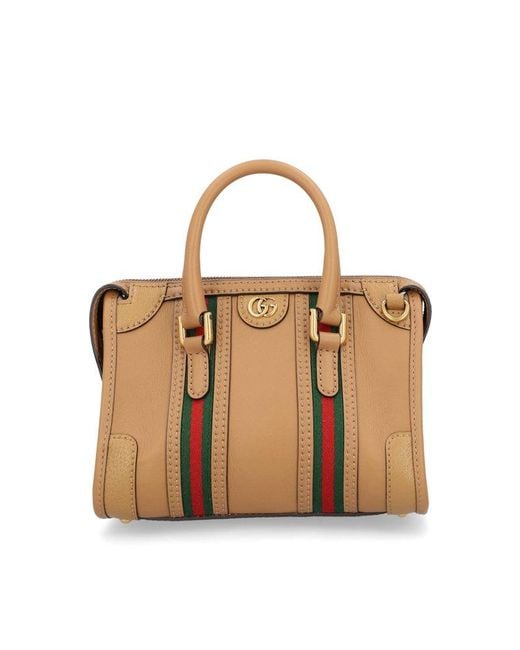 Gucci Double G Leather Mini Bag in Metallic Lyst UK