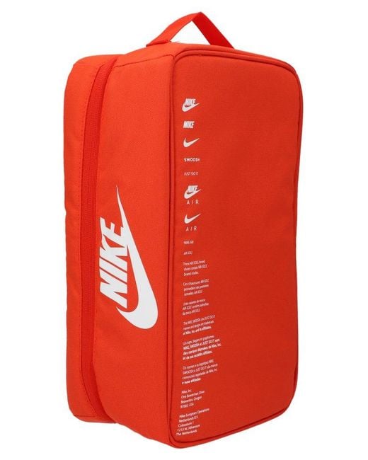 Nike Synthetic Logo Printed Shoe Box Bag in Red for Men | Lyst Canada