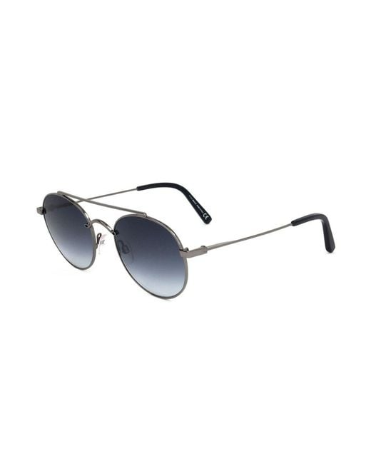 Bally Black Round Frame Sunglasses for men