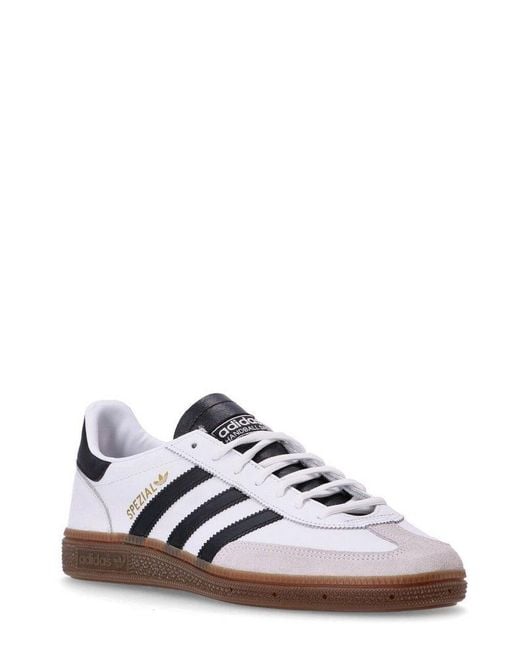 Adidas Originals White Handball Spezial Lace-up Sneakers for men