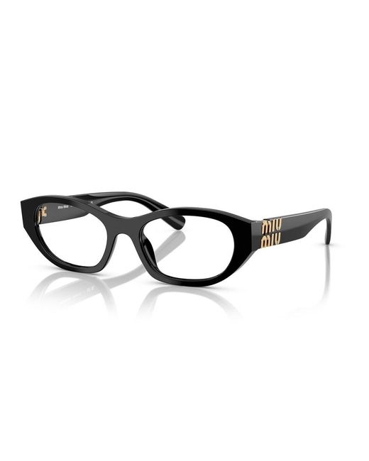 Miu Miu Black Cat-Eye Glasses