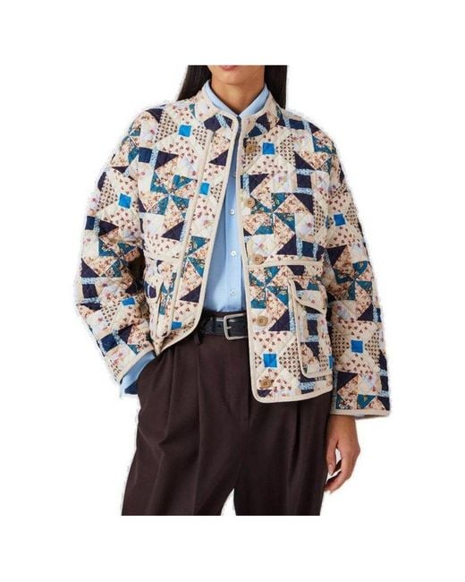 Weekend by Maxmara White Arizia All-over Patterned Jacket
