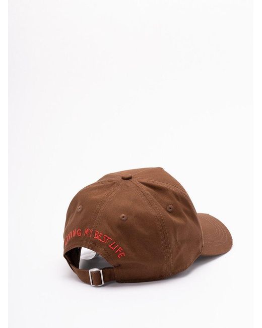DSquared² Brown Caps for men