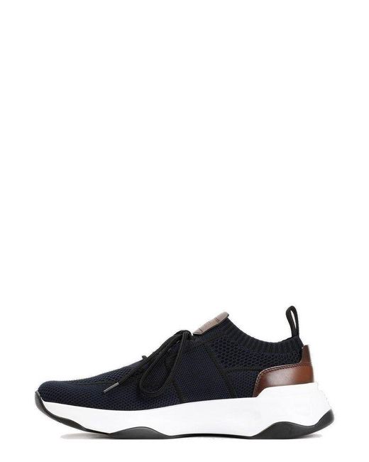 Berluti Black Mesh Panelled Sneakers for men