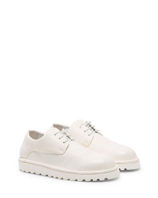 Marsèll White Pallottola Pomice Derby Shoes for men