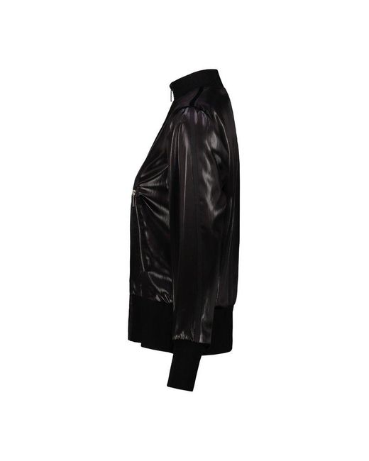 SAPIO Black N13 Zipped Bomber Jacket