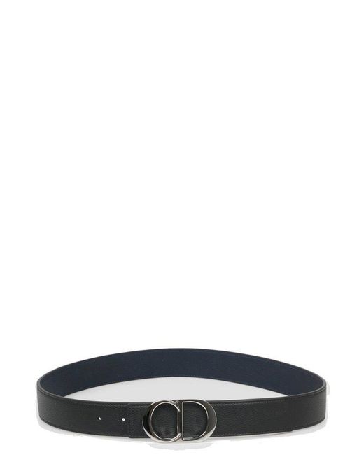 Dior Blue Logo Plaque Buckle Belt for men