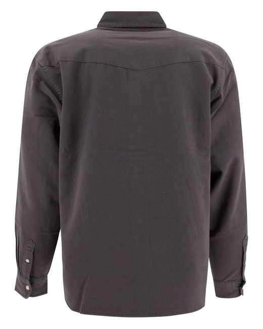 Carhartt Gray /S Santa Fe" Shirt for men