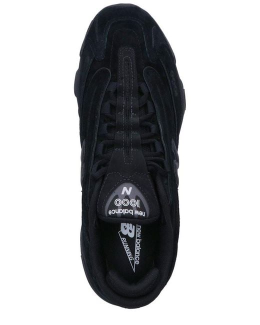New Balance Black M1000 Lace-Up Sneakers
