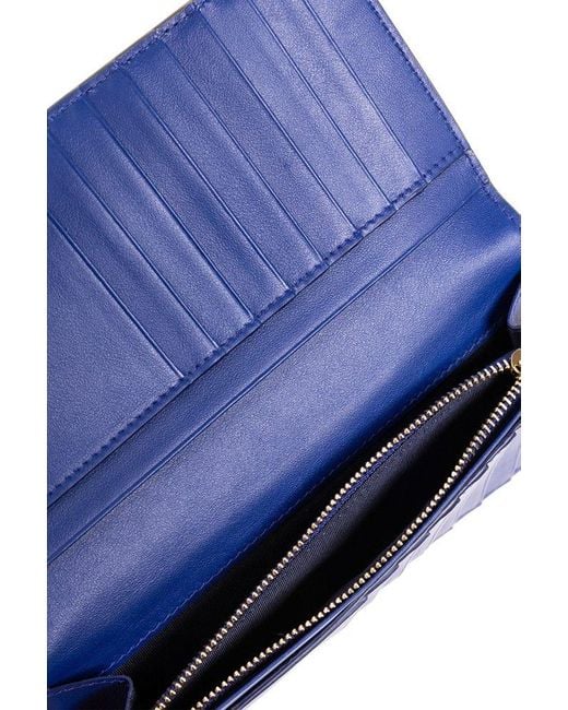 Ferragamo Brown 'continental' Wallet With Logo,