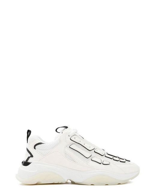 Amiri Leather Bone Runner Lace-up Sneakers in White for Men | Lyst