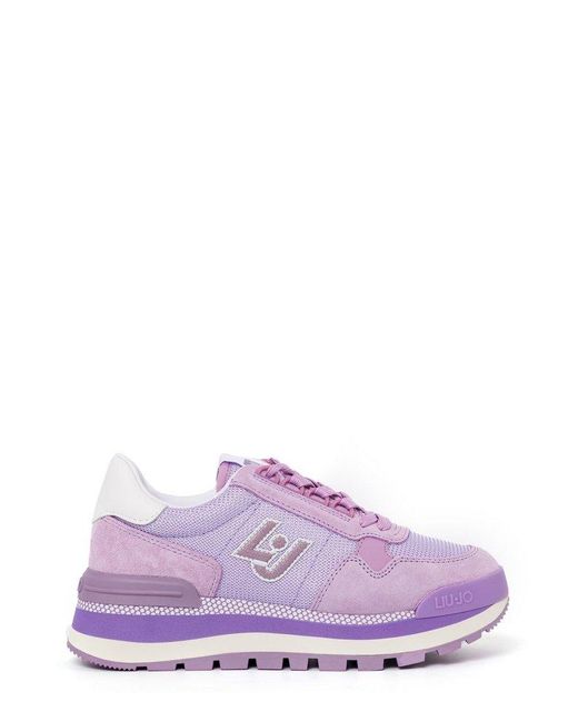 Liu Jo Purple Amazing Lace-up Platform Sneakers