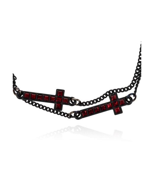 DSquared² Black Bracelet With Applications, for men