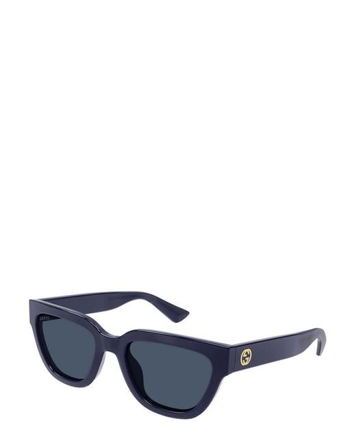 Gucci Blue Cat-eye Frame Sunglasses