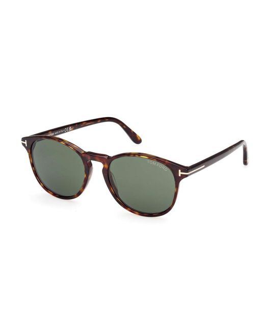 Tom Ford Green Round Frame Sunglasses for men