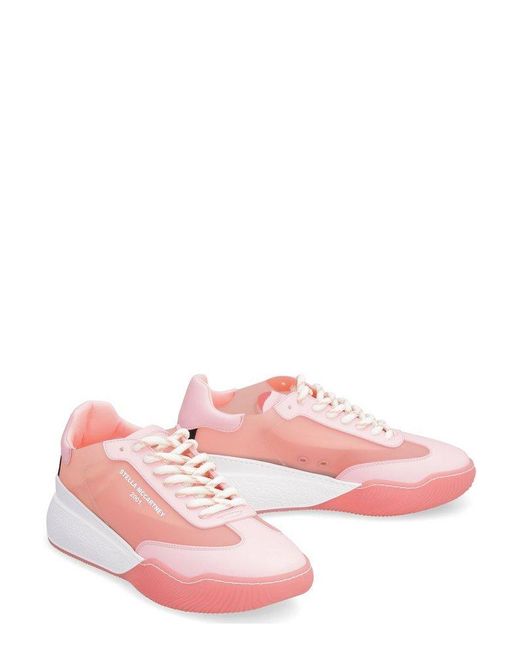 Stella McCartney Pink Loop Lace-up Sneakers