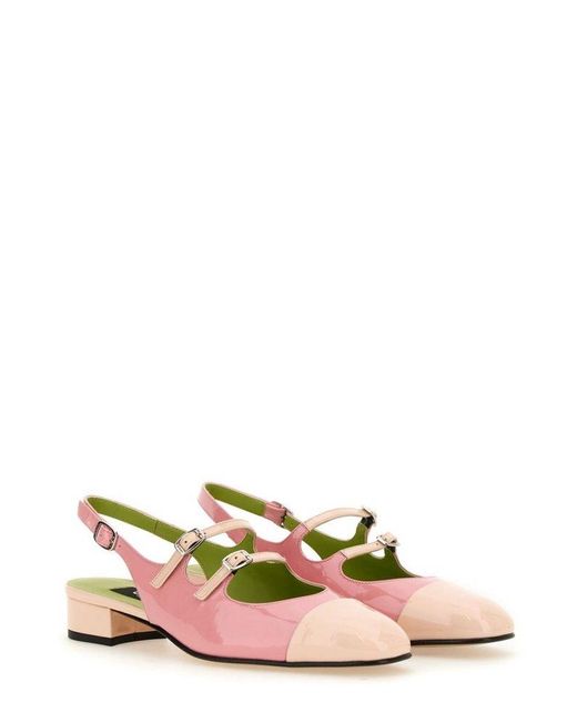 CAREL PARIS Pink Abricot Slingback Pumps