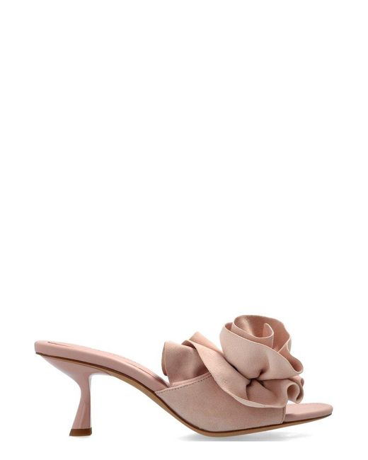 Kate Spade Pink Rosette Embellished Sandals