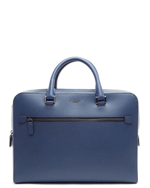 Michael Kors Blue Harrison Laptop Bag for men