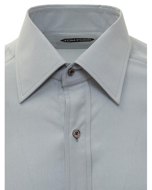 Tom Ford Gray Slim Fit Shirt for men