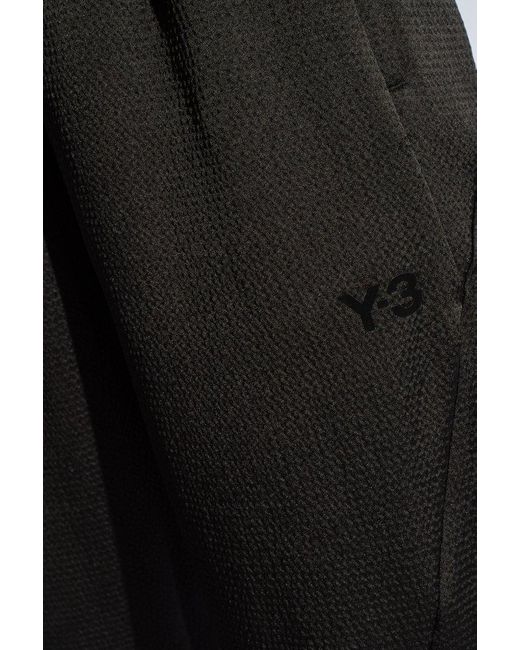 Y-3 Black Tapered-leg Drawstring Pants