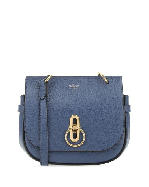Mulberry Small Amberley Satchel In Pale Navy Small Classic Grain in Blue |  Lyst UK