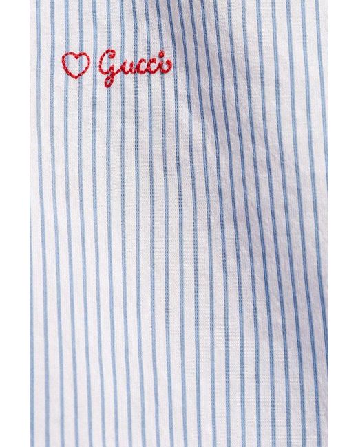 Gucci White Shirt With Logo, for men