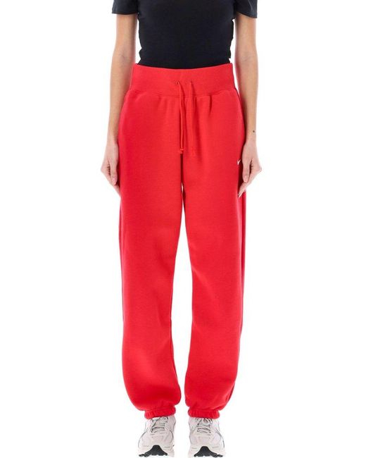 Nike Logo Embroidered Drawstring Trousers